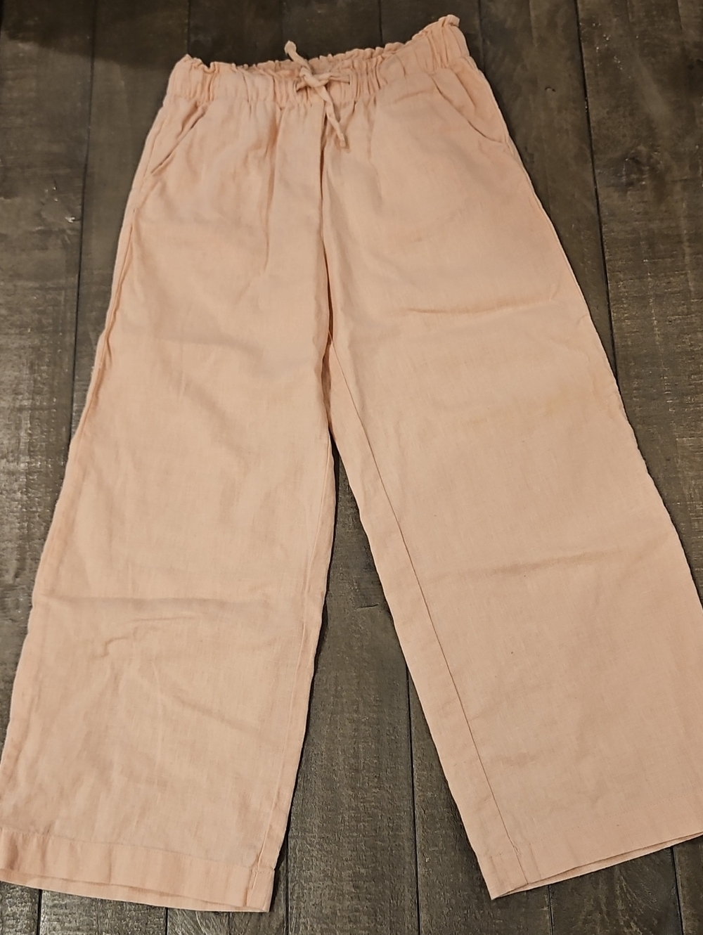 H & M Girls Linen Blend Pant Size 6X